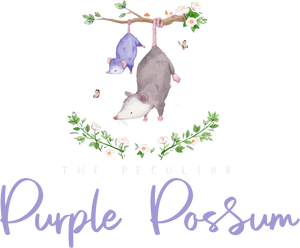 The Peculiar Purple Possum logo