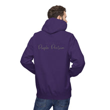Load image into Gallery viewer, Cozy Fleece Hoodie - Purple Possum Design, Unisex Pullover, Perfect Gift, Casual Wear, Fall Fashion