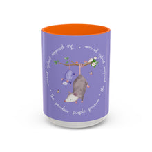 Load image into Gallery viewer, Peculiar Purple Possum Coffee Mug - Playful Animal Mug, Gift for Animal Lovers, Cute Kitchen Decor, Fun Tea Mug, Personalized Gift
