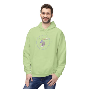 Cozy Fleece Hoodie - Purple Possum Design, Unisex Pullover, Perfect Gift, Casual Wear, Fall Fashion