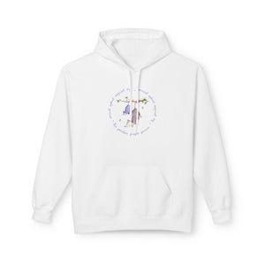 Cozy Fleece Hoodie - Purple Possum Design, Unisex Pullover, Perfect Gift, Casual Wear, Fall Fashion