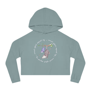 Cropped Hoodie Logo Sweatshirt for Women