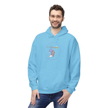 Load image into Gallery viewer, Cozy Fleece Hoodie - Purple Possum Design, Unisex Pullover, Perfect Gift, Casual Wear, Fall Fashion