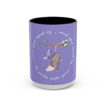 Load image into Gallery viewer, Peculiar Purple Possum Coffee Mug - Playful Animal Mug, Gift for Animal Lovers, Cute Kitchen Decor, Fun Tea Mug, Personalized Gift
