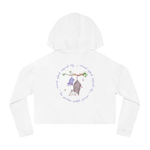 Cropped Hoodie Logo Sweatshirt for Women