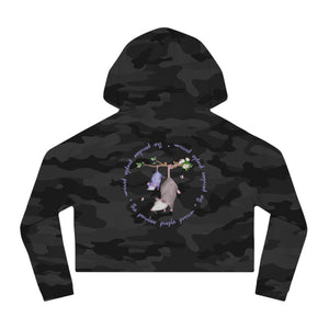 Cropped Hoodie Logo Sweatshirt for Women