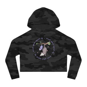 Cropped Hoodie Logo Sweatshirt for Women