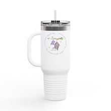 Load image into Gallery viewer, Insulated Travel Mug with Adorable Purple Possum Logo