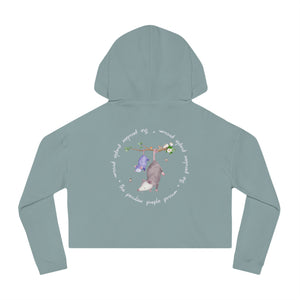 Cropped Hoodie Logo Sweatshirt for Women