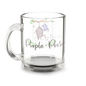 Purple Possum Glass Mug