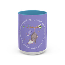 Load image into Gallery viewer, Peculiar Purple Possum Coffee Mug - Playful Animal Mug, Gift for Animal Lovers, Cute Kitchen Decor, Fun Tea Mug, Personalized Gift