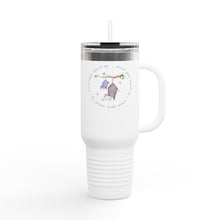 Load image into Gallery viewer, Insulated Travel Mug with Adorable Purple Possum Logo