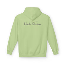 Load image into Gallery viewer, Cozy Fleece Hoodie - Purple Possum Design, Unisex Pullover, Perfect Gift, Casual Wear, Fall Fashion