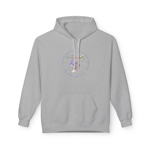 Cozy Fleece Hoodie - Purple Possum Design, Unisex Pullover, Perfect Gift, Casual Wear, Fall Fashion