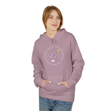 Load image into Gallery viewer, Cozy Fleece Hoodie - Purple Possum Design, Unisex Pullover, Perfect Gift, Casual Wear, Fall Fashion