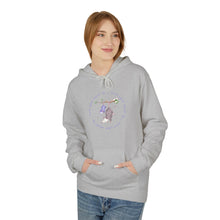 Load image into Gallery viewer, Cozy Fleece Hoodie - Purple Possum Design, Unisex Pullover, Perfect Gift, Casual Wear, Fall Fashion