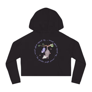 Cropped Hoodie Logo Sweatshirt for Women