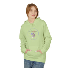 Load image into Gallery viewer, Cozy Fleece Hoodie - Purple Possum Design, Unisex Pullover, Perfect Gift, Casual Wear, Fall Fashion