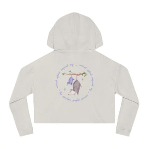 Cropped Hoodie Logo Sweatshirt for Women