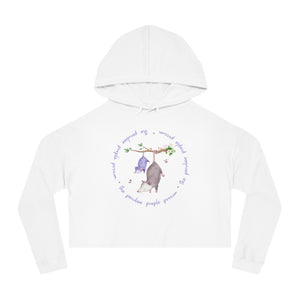 Cropped Hoodie Logo Sweatshirt for Women