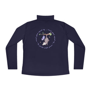 Purple Possum 1/4 Zip Pullover in Women’s Sizes