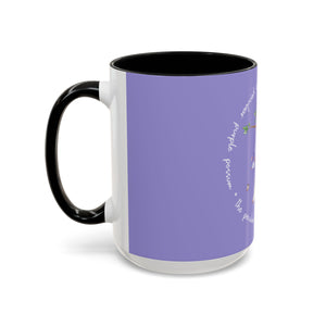 Peculiar Purple Possum Coffee Mug - Playful Animal Mug, Gift for Animal Lovers, Cute Kitchen Decor, Fun Tea Mug, Personalized Gift