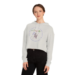 Cropped Hoodie Logo Sweatshirt for Women