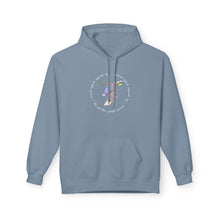 Load image into Gallery viewer, Cozy Fleece Hoodie - Purple Possum Design, Unisex Pullover, Perfect Gift, Casual Wear, Fall Fashion