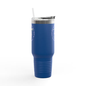 Insulated Travel Mug with Adorable Purple Possum Logo
