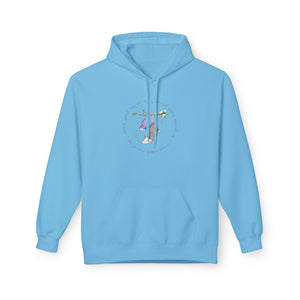 Cozy Fleece Hoodie - Purple Possum Design, Unisex Pullover, Perfect Gift, Casual Wear, Fall Fashion