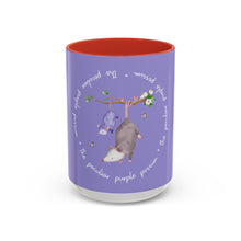Load image into Gallery viewer, Peculiar Purple Possum Coffee Mug - Playful Animal Mug, Gift for Animal Lovers, Cute Kitchen Decor, Fun Tea Mug, Personalized Gift