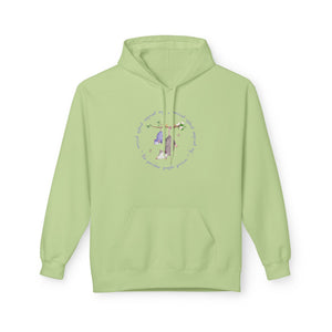 Cozy Fleece Hoodie - Purple Possum Design, Unisex Pullover, Perfect Gift, Casual Wear, Fall Fashion