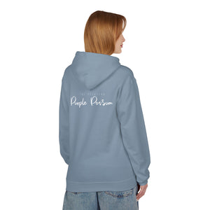 Cozy Fleece Hoodie - Purple Possum Design, Unisex Pullover, Perfect Gift, Casual Wear, Fall Fashion