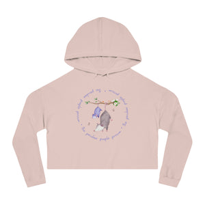 Cropped Hoodie Logo Sweatshirt for Women