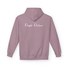 Load image into Gallery viewer, Cozy Fleece Hoodie - Purple Possum Design, Unisex Pullover, Perfect Gift, Casual Wear, Fall Fashion