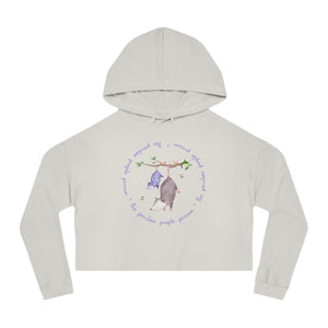 Cropped Hoodie Logo Sweatshirt for Women
