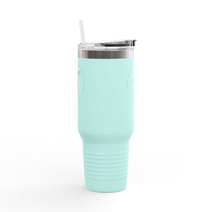 Insulated Travel Mug with Adorable Purple Possum Logo