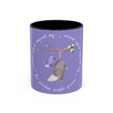 Load image into Gallery viewer, Peculiar Purple Possum Coffee Mug - Playful Animal Mug, Gift for Animal Lovers, Cute Kitchen Decor, Fun Tea Mug, Personalized Gift