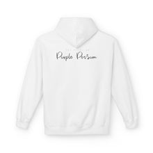 Load image into Gallery viewer, Cozy Fleece Hoodie - Purple Possum Design, Unisex Pullover, Perfect Gift, Casual Wear, Fall Fashion