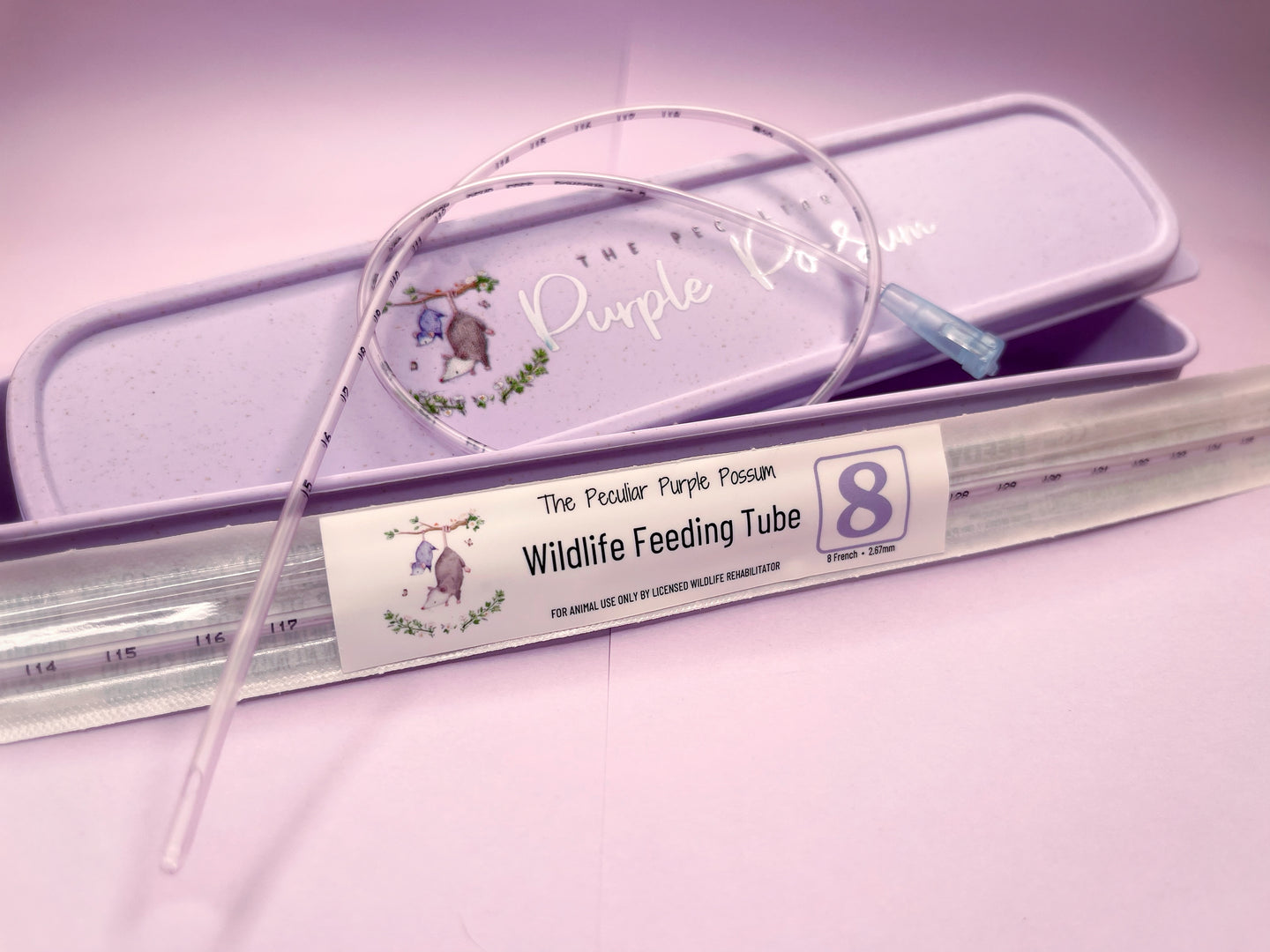 8fr Peculiar Purple Possum Feeding Tube